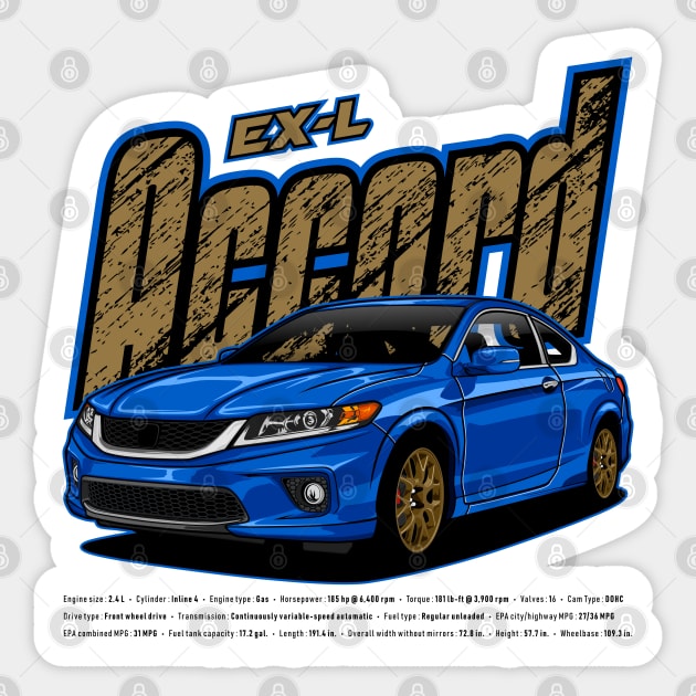 Accord EX-L Sticker by WINdesign